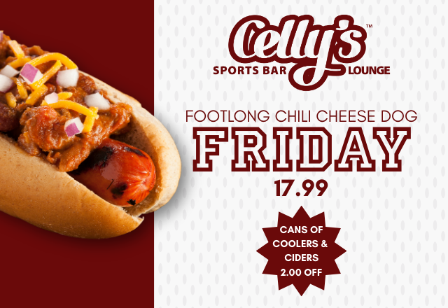 $17.99 Footlong Chili Cheese Dog