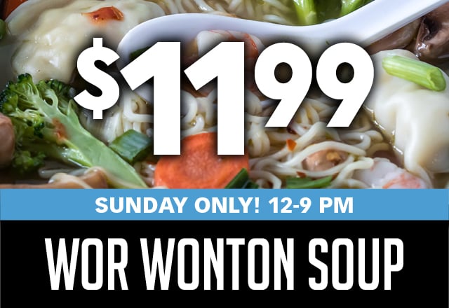 Wor Wonton Soup - Sunday Special